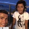 Cristiano Ronaldo ha convertido en viral un video en el que aparece cantando junto a su hijo