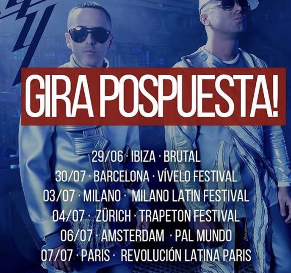 Conciertos de reggaeton en Europa se desmoronan como fichas de dominó y artistas como Wisin y Yandel suspenden giras
