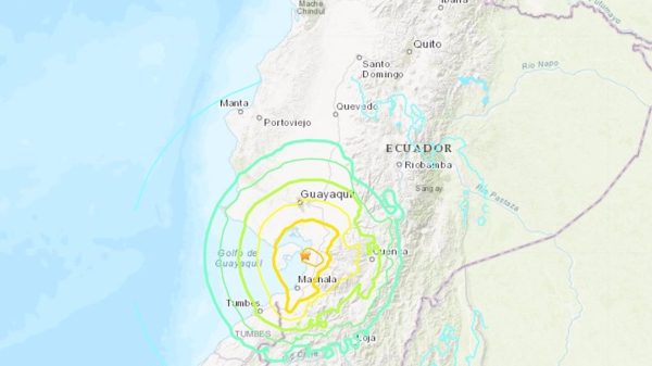 Terremoto en Ecuador - USGS