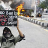 Un joven de la generación Z protesta en Nepal- Skanda Gautam / Zuma Press / ContactoPhoto